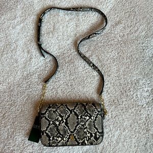 NWT Ralph Lauren snake print crossbody bag